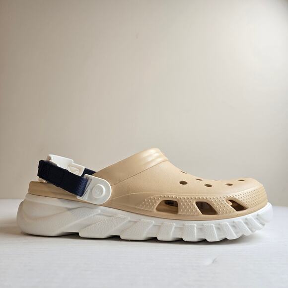 Crocs Duet Max II Clogs Size Men's 12 Shitake Water Shoes Adjustable Straps - Picture 1 of 5